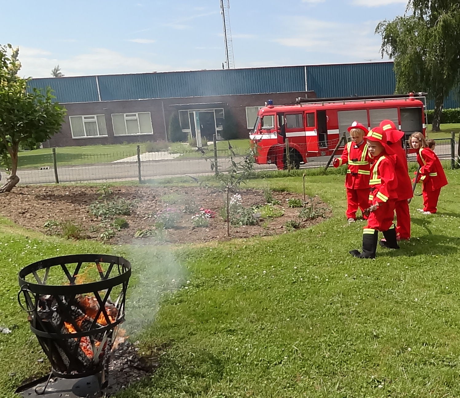 Brandweer feestje